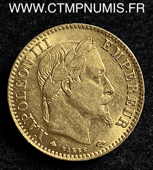 10 FRANCS OR NAPOLEON III 1865 A PARIS