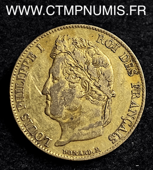 20 FRANCS LOUIS PHILIPPE I° 1834 B ROUEN