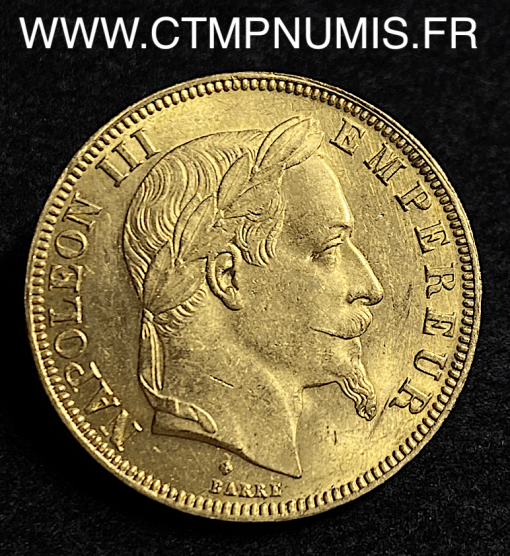 50 FRANCS OR NAPOLEON III 1867 STRASBOURG