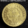 20 FRANCS OR NAPOLEON I° EMPIRE 1811 A PARIS