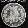 2 FRANCS ARGENT CHARLES X 1829 M TOULOUSE