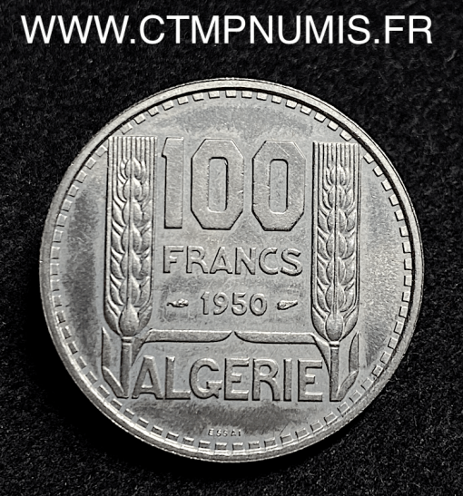 ALGERIE ESSAI 100 FRANCS CUPRO-NICKEL 195O