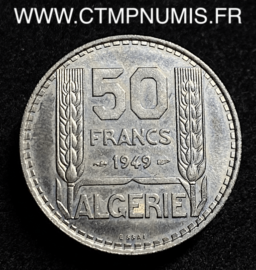ALGERIE ESSAI 50 FRANCS CUPRO-NICKEL 195O