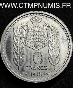 MONACO ESSAI 10 FRANCS LOUIS II 1945 SPL