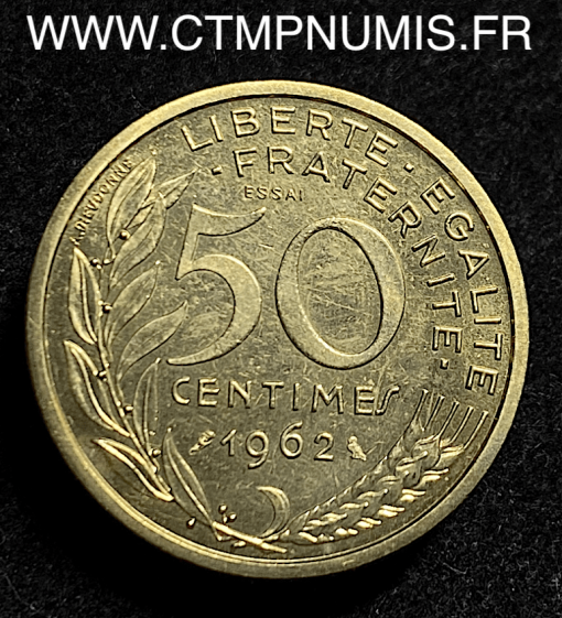 50 CENTIMES ESSAI MARIANNE 1962 SPL