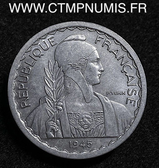 INDOCHINE ESSAI 20 CENTIMES ALUMINIUM 1945