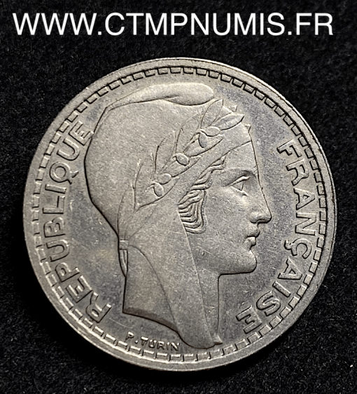 ESSAI 20 FRANCS TURIN CUPRO NICKEL 1945 SUP+