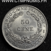 INDOCHINE ESSAI 50 CENTIMES NICKEL 1946