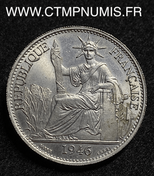 INDOCHINE ESSAI 50 CENTIMES NICKEL 1946