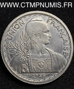 INDOCHINE ESSAI 1 PIASTRE CUPRO-NICKEL 1946