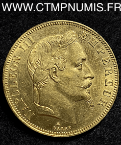 50 FRANCS OR NAPOLEON III 1864 A PARIS