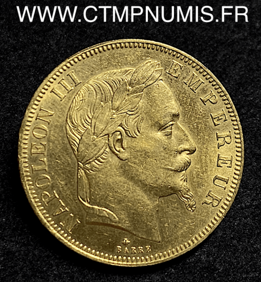 50 FRANCS OR NAPOLEON III 1864 A PARIS