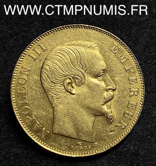 50 FRANCS NAPOLEON III TETE NUE 1857 A PARIS