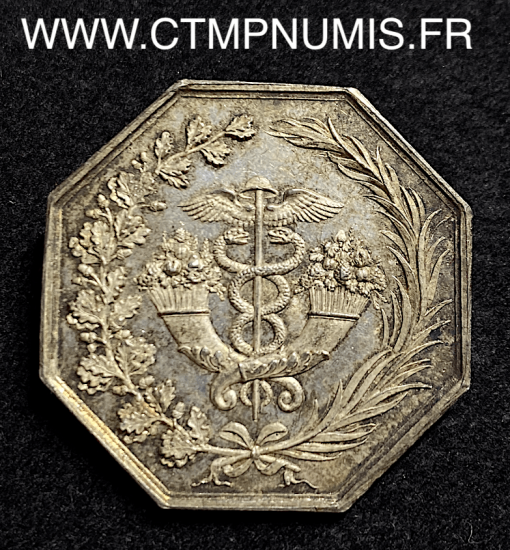 JETON ARGENT BANQUE DE BORDEAUX 1819 SUP