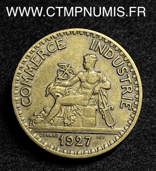 2 FRANCS CHAMBRES COMMERCE DOMARD 1927