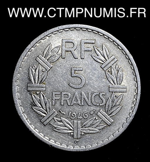 5 FRANCS LAVRILLIER 1946 C CASTELSARRAZIN