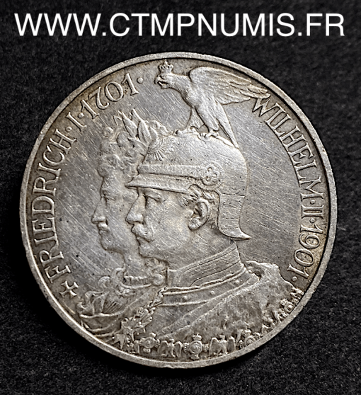 ALLEMAGNE PRUSSE 5 MARK ARGENT 1901