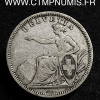 SUISSE 1 FRANC ARGENT HELVETIA 1861 B BERNE