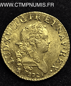 LOUIS XV LOUIS D'OR MIRLITON 1725 TOULOUSE