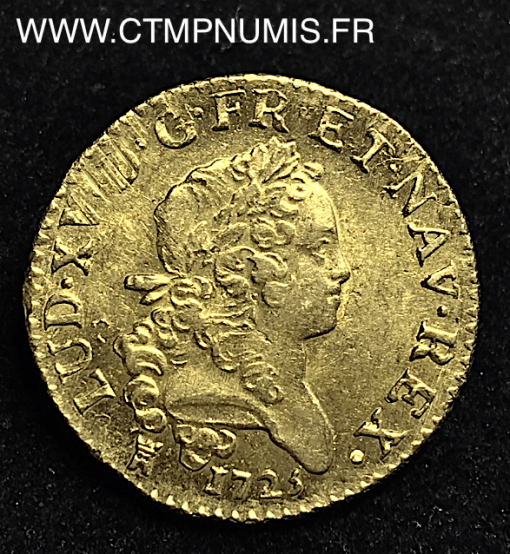 LOUIS XV LOUIS D'OR MIRLITON 1725 TOULOUSE