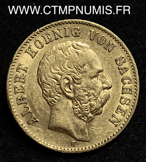 ALLEMAGNE SAXE 20 MARK OR ALBERT 1894 E