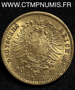 ALLEMAGNE SAXE 20 MARK OR ALBERT 1894 E