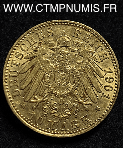 ALLEMAGNE ANHALT 10 MARK OR FREDERICK 1901