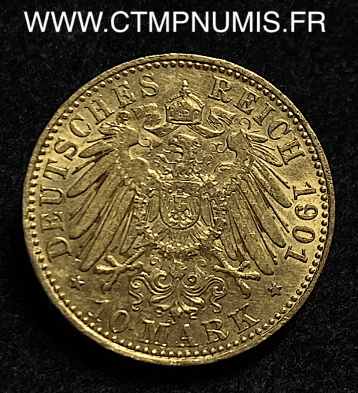 ALLEMAGNE ANHALT 10 MARK OR FREDERICK 1901