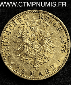 ALLEMAGNE BADEN 10 MARK OR FREDERICK 1879 G