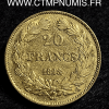 20 FRANCS OR LOUIS PHILIPPE I° 1848 A PARIS