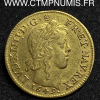 LOUIS XIV LOUIS D'OR MECHE LONGUE 1649 PARIS