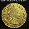 LOUIS XIV LOUIS D'OR MECHE LONGUE 1652 PARIS