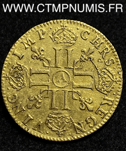  LOUIS XIV LOUIS D'OR MECHE LONGUE 1652 PARIS