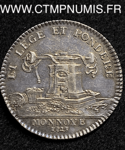 JETON ARGENT LOUIS XV LA MONNAIE 1723 SUP