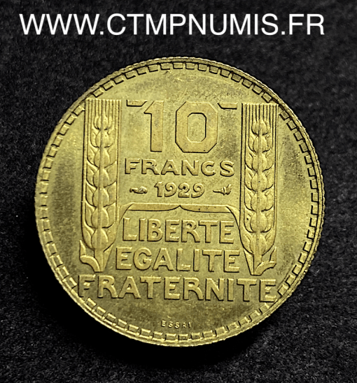 ESSAI 10 FRANCS TURIN BRONZE ALUMINIUM 1929