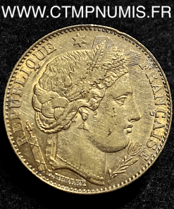 10 FRANCS OR CERES III° REPUBLIQUE 1895 PARIS