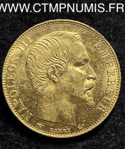 20 FRANCS OR NAPOLEON III TETE NUE 1855 PARIS