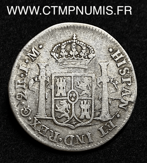 MEXIQUE 2 REALES FERDINAND 1822 GUANAJUATO