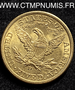 ETATS UNIS 5 DOLLAR OR 1906 D DENVER