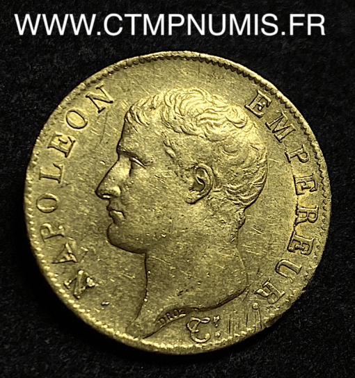 40 FRANCS OR NAPOLEON I° AN 13 A PARIS TTB