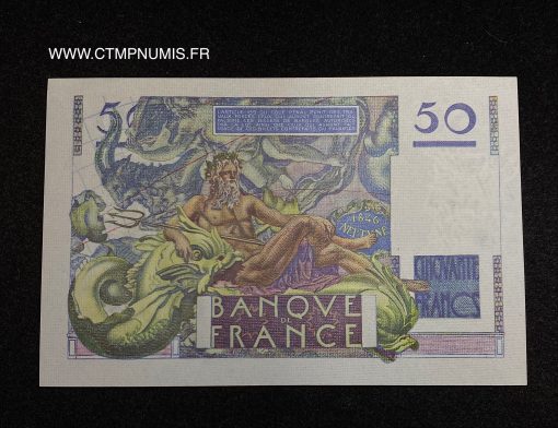 BILLET 50 FRANCS LE VERRIER DU 3.10.1946 SPL