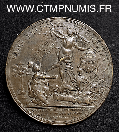 MEDAILLE ALLEMAGNE PRUSSE FREDIRIC II LE GRAND BATAILLE DE PRAGUE 1757