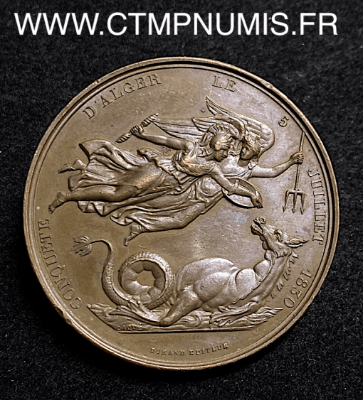 MEDAILLE BRONZE PRISE D'ALGER 5 JUILLET 1830