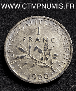 1 FRANC ARGENT SEMEUSE 1900 RARE