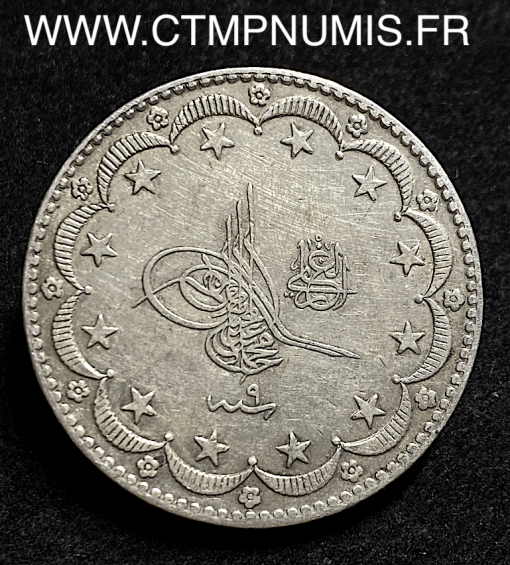 TURQUIE 20 PIASTRES ARGENT 1327 (9) 24 gr