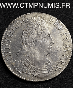 LOUIS XIV ECU AUX 3 COURONNES 1711 T NANTES