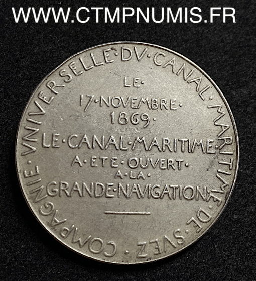 MEDAILLE COMPAGNIE DU CANAL DE SUEZ 1869