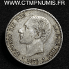 ESPAGNE 2 PESETAS ARGENT ALPHONSE XII 1879