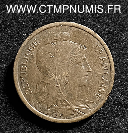 2 CENTIMES DANIEL DUPUIS 1909 TTB