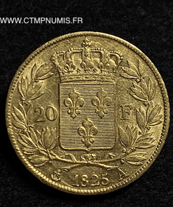 20 FRANCS OR CHARLES X 1825 A PARIS TTB
